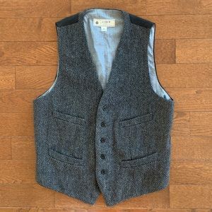 JCrew Herringbone Vest
